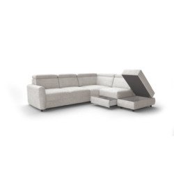Emonda modulinė kampinė sofa su reguliuojamomis galvos atramomis