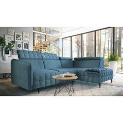 Molta kampinė sofa su miegojimo funkcija