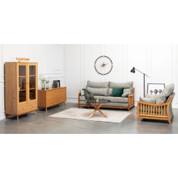 KIPARISAS sofa su ąžuolo porankiais