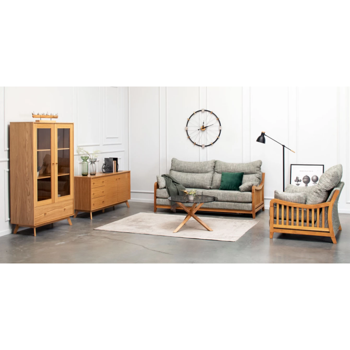 KIPARISAS sofa su ąžuolo porankiais