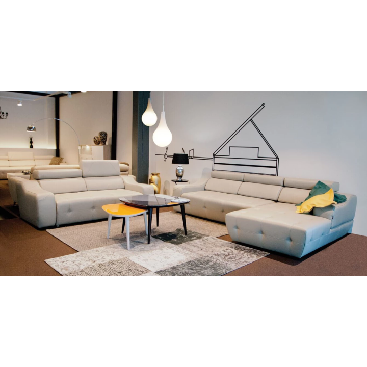 IMPULSE sofa su reguliuojamais galvos atlošais