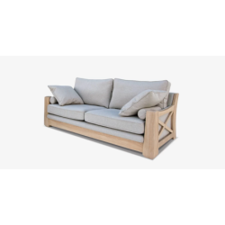 RIEŠĖ sofa su natūralaus ąžuolo porankiais