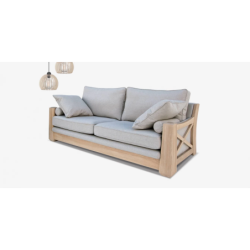 RIEŠĖ sofa su natūralaus ąžuolo porankiais