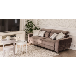 DELUX sofa su reguliuojamais galvos atlošais