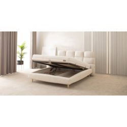 Dvigulė lova su patalynės dėže 160×200