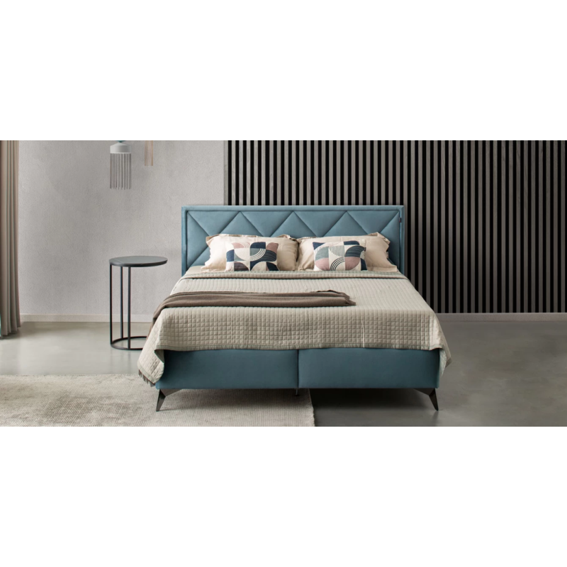 Dvigulė lova su apšvietimu ir patalynės dėže