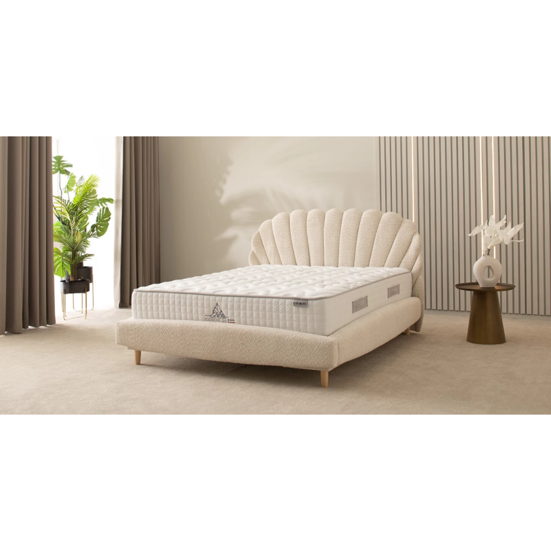 Dvigulė lova su metalinėmis grotelėmis