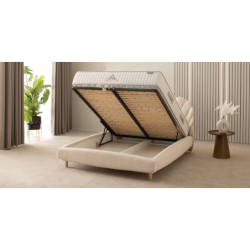 Dvigulė lova su metalinėmis grotelėmis