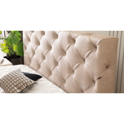 Dvigulė lova su patalynės dėže ir grotelėmis