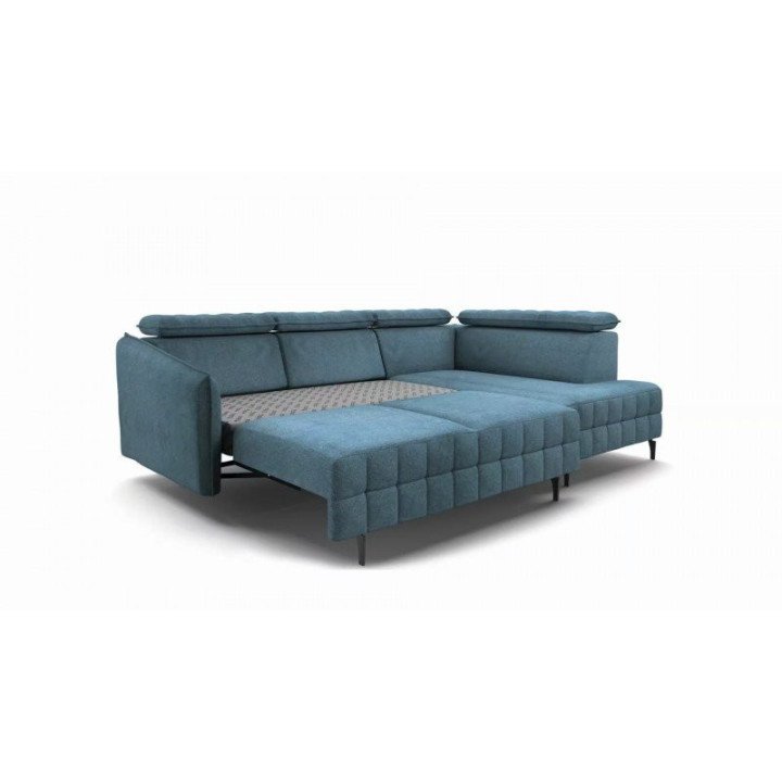 Molta kampinė sofa su miegojimo funkcija