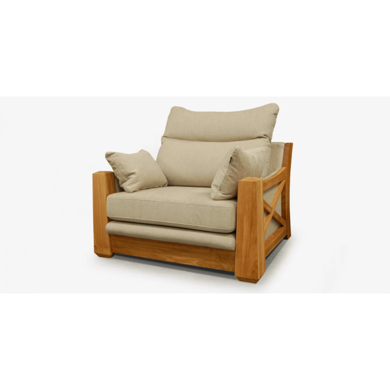 MAGRĖ-9 fotelis su ąžuolo porankiais