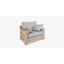 RIEŠĖ fotelis su ąžuolo porankiais