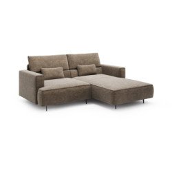 Kenzo kampinė sofa su gilia sėdimąja dalimi