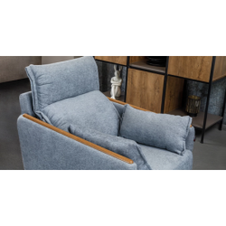 JAZZ fotelis su mediniais porankiais