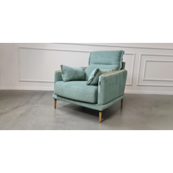 JAZZ fotelis su mediniais porankiais