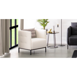 DOMINO fotelis su pasirenkama lentynėle