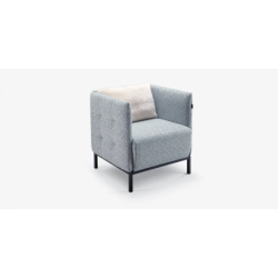 DOMINO fotelis su pasirenkama lentynėle