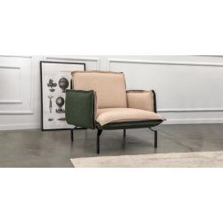 LOFT fotelis su metalinėmis kojelėmis