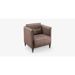 Elegantiškas fotelis su aukštomis kojelėmis