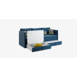 Sofa-lova su patalynės dėže 160×200 – audinių pasirinkimas