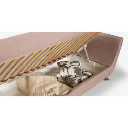 Sofa-lova 90×195 su patalynės dėže – audinių pasirinkimas