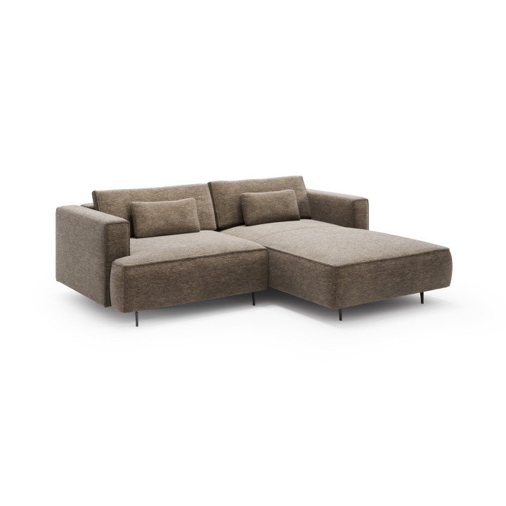 Kenzo kampinė sofa su gilia sėdimąja dalimi