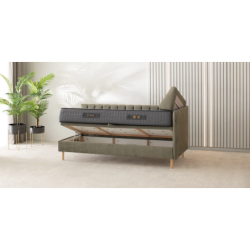 Kušetė ICEBERG su patalynės dėže – modernus dizainas