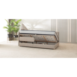 Kušetė SOLO su patalynės dėže – stilingas sprendimas