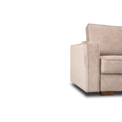 Kompaktiška sofa su miegojimo mechanizmu