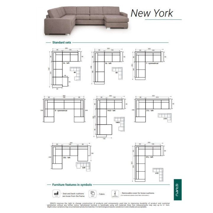 Klasikinis minkštas kampas New York