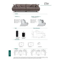 Sofa Elies – elegantiškas minimalizmas