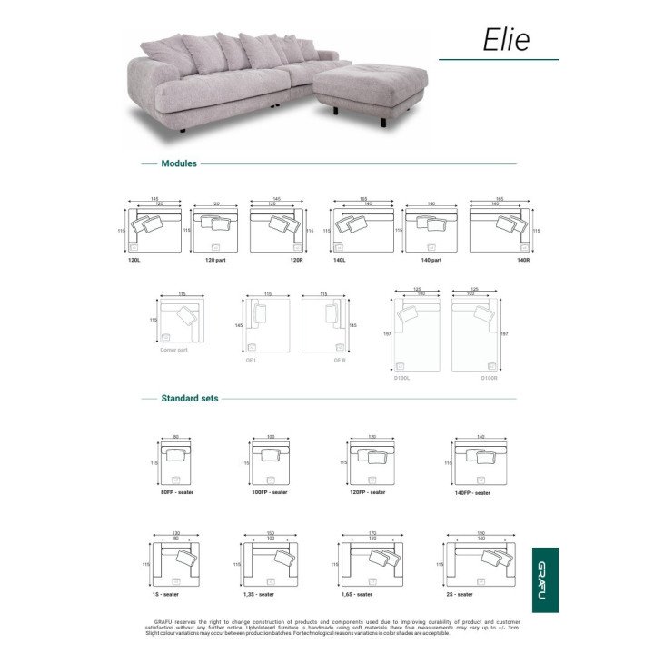 Sofa Elies – elegantiškas minimalizmas