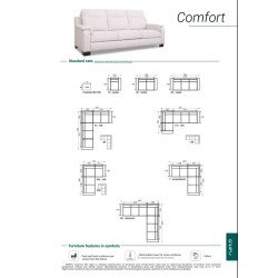 Dvivietė sofa Comfort – klasikinis komfortas