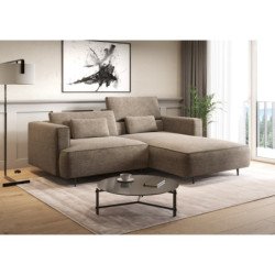 Kenzo kampinė sofa su gilia sėdimąja dalimi