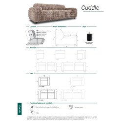 Sofa Cuddle – skandinaviškas komfortas ir dizainas