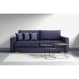 Kompaktiška sofa su miegojimo mechanizmu