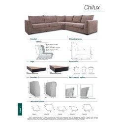 Minkštas kampas CHILUX – modernus ir patogus