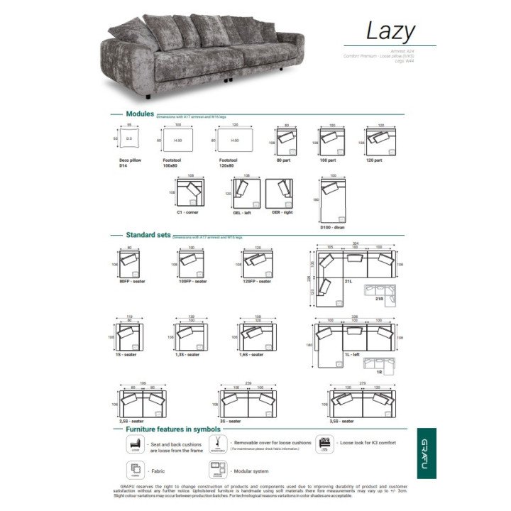 Minkštas kampas LAZY – maksimalus komfortas