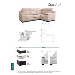 Klasikinis minkštas kampas COMFORT