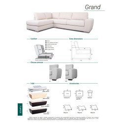 Minkštas kampas GRAND – modernus minimalizmas