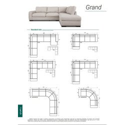 Minkštas kampas GRAND – modernus minimalizmas