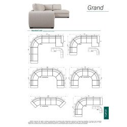 Minkštas kampas GRAND – modernus minimalizmas