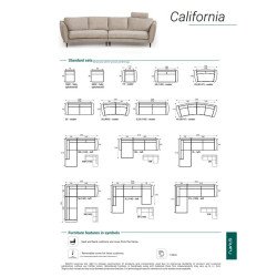 Minkštas kampas CALIFORNIA – skandinaviškas dizainas