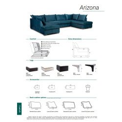 Minkštas kampas Arizona – modulinis komfortas