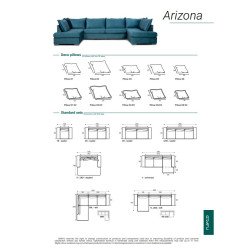 Minkštas kampas Arizona – modulinis komfortas
