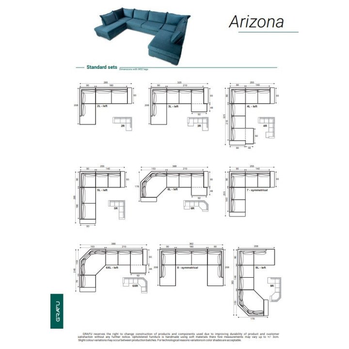 Minkštas kampas Arizona – modulinis komfortas