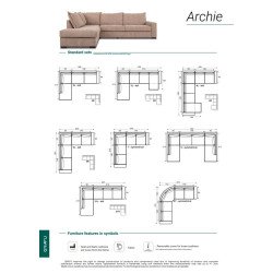 Minkštas kampas Archie – stilingas komfortas