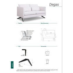 Sofa Degas – šiuolaikiškos tiesios linijos