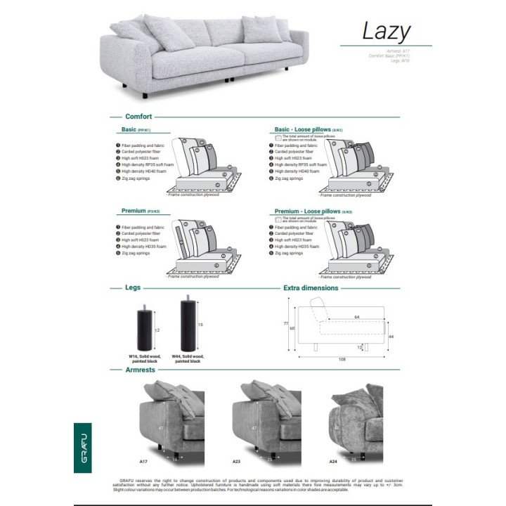 Sofa Lazy – modernus komfortas