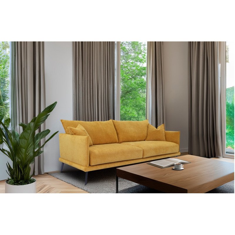 Sofa Bixy – minimalizmas su aukštomis kojelėmis